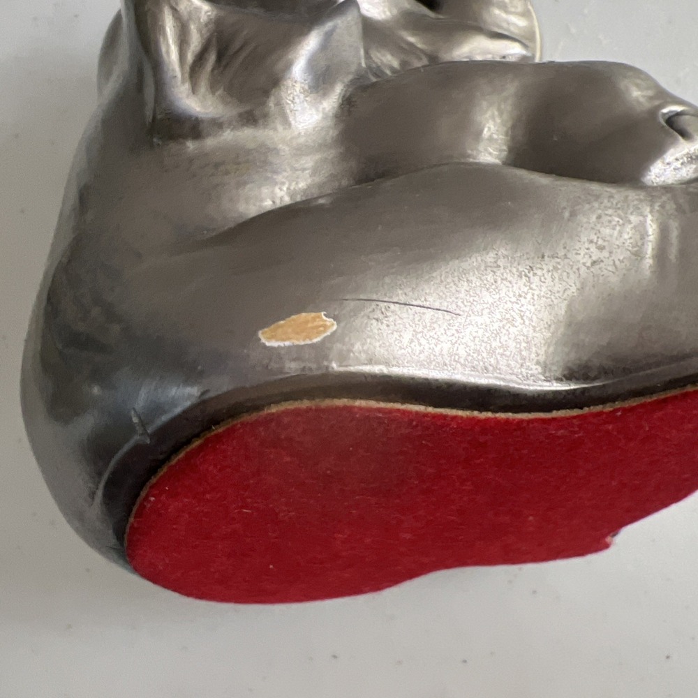 Vintage Silver Elephant Figurines Set of 2 Trunks Up Good Luck Statues-Bookends - Picture 10 of 11